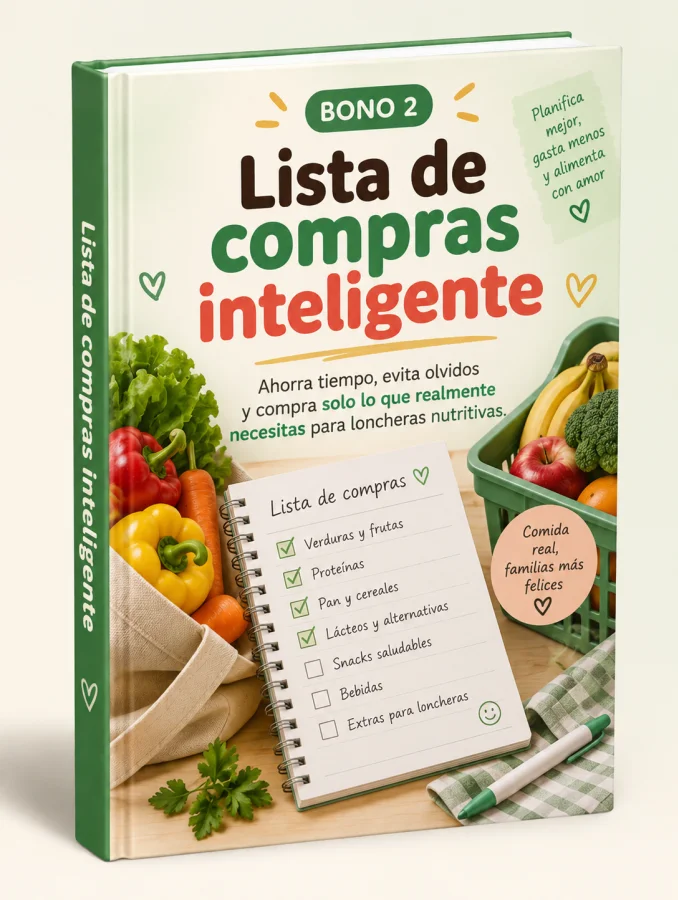 Mockup del bono Lista de compras inteligente